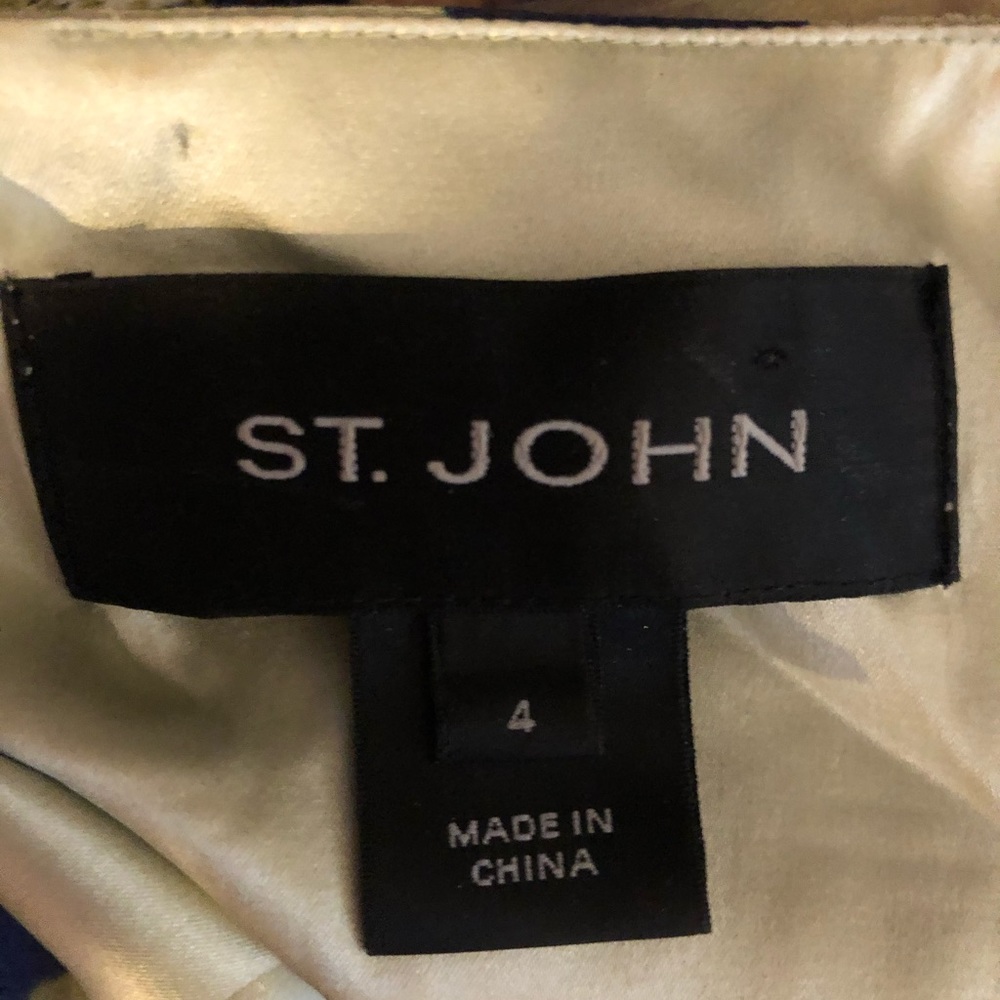 St John Silk Dress and Knit Jacket sz 4/8 - Picture 8 of 8